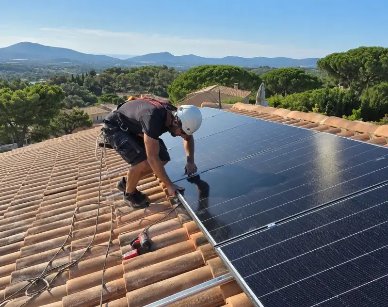Installateur panneaux solaires Pamproux — pose photovoltaïque sur toiture